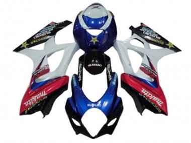 Carenados Moto Suzuki GSXR 1000 2007-2008 - Blanco Azul Rojo Negro Makita Asequibles