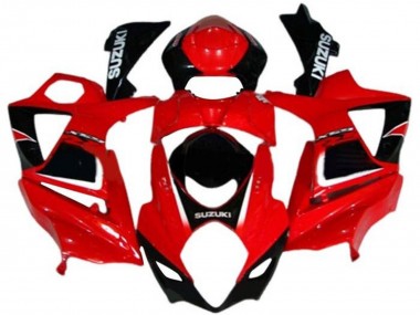 Carenados Moto Suzuki GSXR 1000 2007-2008 - Rojo Negro Blanco Calcomanía Asequibles