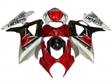 Carenados Moto Suzuki GSXR 1000 2007-2008 - Rojo Negro Plata Asequibles