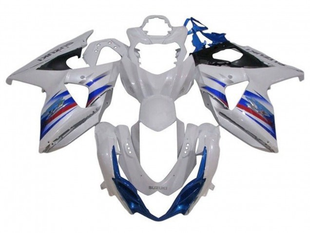 Carenado Moto Suzuki GSXR 1000 2009-2016 - Blanco Azul Rojo Negro Asequibles