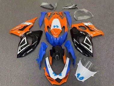 Carenados Moto Suzuki GSXR 1000 2009-2016 - Naranja Azul Negro Asequibles
