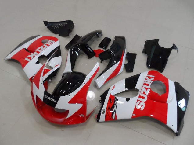 Carenados Moto Suzuki GSXR 600 / GSXR 750 1996-2000 - Rojo Blanco Negro Asequibles