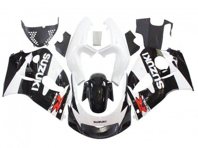 Carenados Moto Suzuki GSXR 600 / GSXR 750 1996-2000 - Blanco Negro Rojo Asequibles
