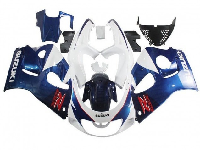 Carenados Moto Suzuki GSXR 600 / GSXR 750 1996-2000 - Blanco Azul Rojo Asequibles