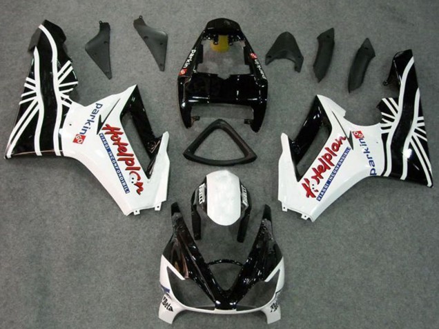 Kits Carenado Moto Triumph Daytona 675 Triple 2006-2008 - Blanco Negro Brillante Asequibles