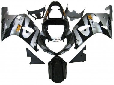 Carenados Moto Suzuki GSXR 600 / GSXR 750 2001-2003 - Plata Negro Amarillo Asequibles