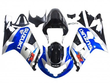 Carenados Moto Suzuki GSXR 600 / GSXR 750 2001-2003 - Azul Plata Negro Brillante Asequibles