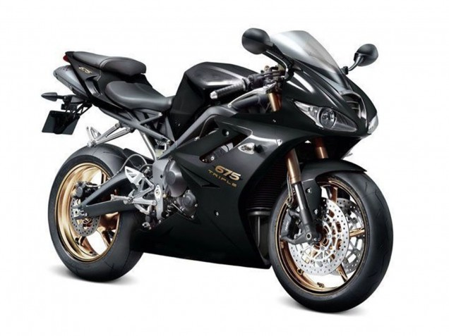Carenados Moto Triumph Daytona 675 Triple 2009-2012 - Negro Brillante Asequibles