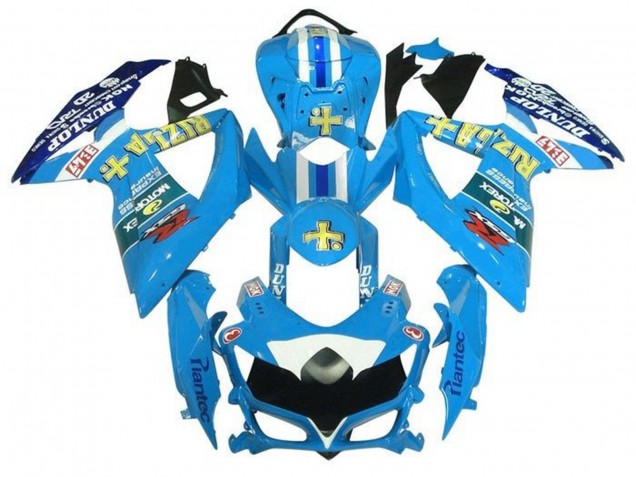 Carenados Moto Suzuki GSXR 600 / GSXR 750 2008-2010 - Azul Claro Amarillo Rizla Asequibles