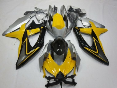 Carenados Moto Suzuki GSXR 600 / GSXR 750 2008-2010 - Amarillo Plata Gris Negro Asequibles
