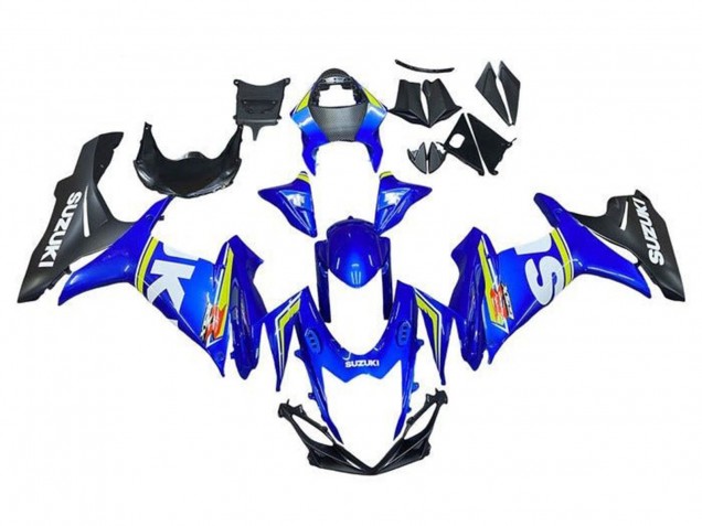 Carenados Moto Suzuki GSXR 600 / GSXR 750 2011-2024 - Blanco Azul Amarillo Negro Asequibles