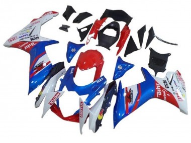 Carenados Moto Suzuki GSXR 600 / GSXR 750 2011-2024 - Azul Blanco Rojo Motul Asequibles