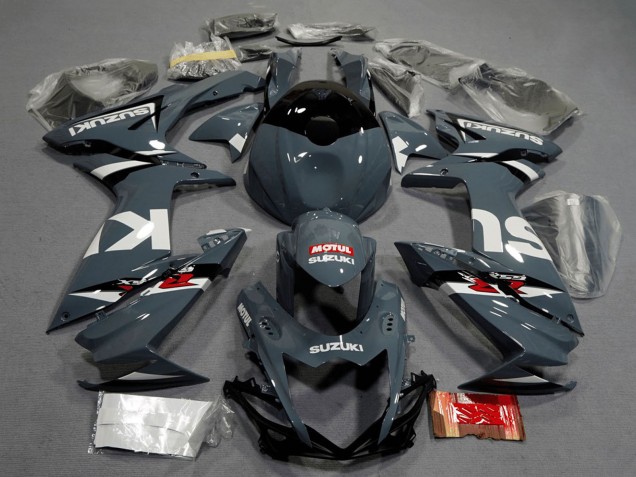 Carenados Moto Suzuki GSXR 600 / GSXR 750 2011-2024 - Nardo Gris Oscuro Blanco Negro Rojo Motul Asequibles