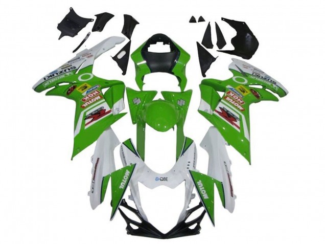 Carenados Moto Suzuki GSXR 600 / GSXR 750 2011-2024 - Blanco Verde Rojo Motul Asequibles