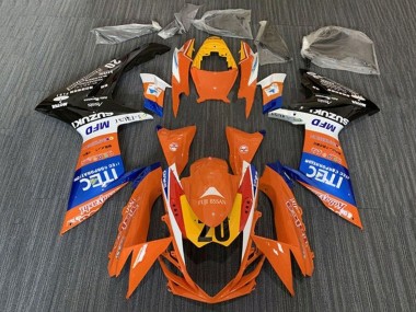 Carenados Moto Suzuki GSXR 600 / GSXR 750 2011-2024 - Naranja Azul Blanco Negro Amarillo 20 Asequibles