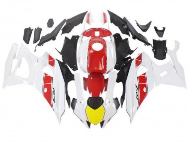 Carenados Moto Yamaha YZF R7 2021-2024 - Blanco Amarillo Rojo Raya Asequibles
