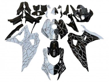 Carenados Moto Yamaha YZF R7 2021-2024 - Blanco Negro Dividir Raya Asequibles