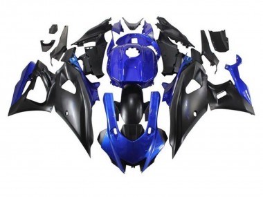 Carenados Moto Yamaha YZF R7 2021-2024 - Azul Negro Mate Asequibles