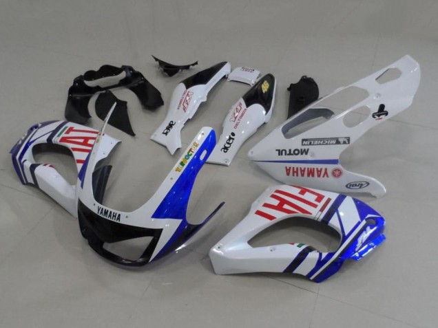 Carenados Moto Yamaha YZF 1000R Thunderace 1997-2007 - Blanco Azul Rojo Fiat Asequibles