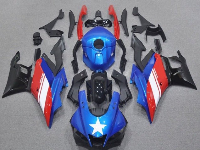 Carenados Moto Yamaha YZF R3/R25 2019-2021 - Azul Rojo Blanco Estrella Asequibles
