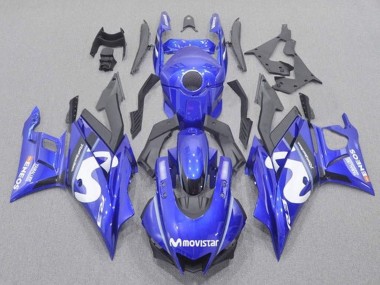 Carenados Moto Yamaha YZF R3/R25 2019-2021 - Azul Blanco Negro MoviStar Asequibles