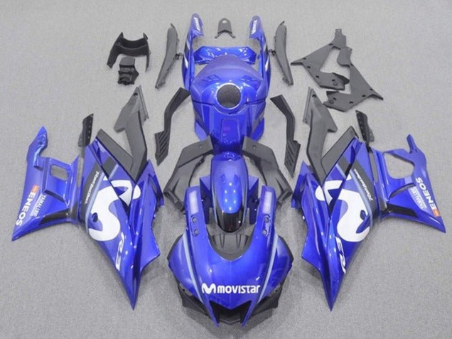 Carenados Moto Yamaha YZF R3/R25 2019-2021 - Azul Blanco Negro MoviStar Asequibles