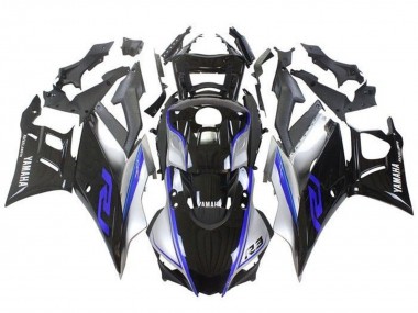 Carenados Moto Yamaha YZF R3/R25 2019-2021 - Plata Azul Negro Asequibles