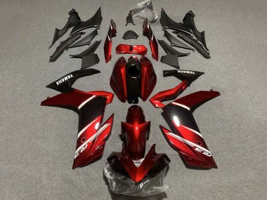 Carenados Moto Yamaha YZF R3/R25 2022-2024 - Rojo Blanco Negro Brillante Asequibles