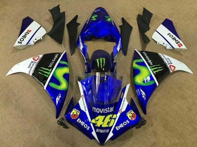Carenados Moto Yamaha YZF 1000 R1 2009-2011 - Azul Blanco Negro Verde MoviStar Monstruo Asequibles