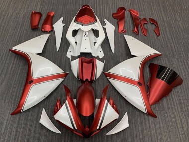 Carenado Moto Yamaha YZF 1000 R1 2009-2011 - Blanco Rojo Asequibles