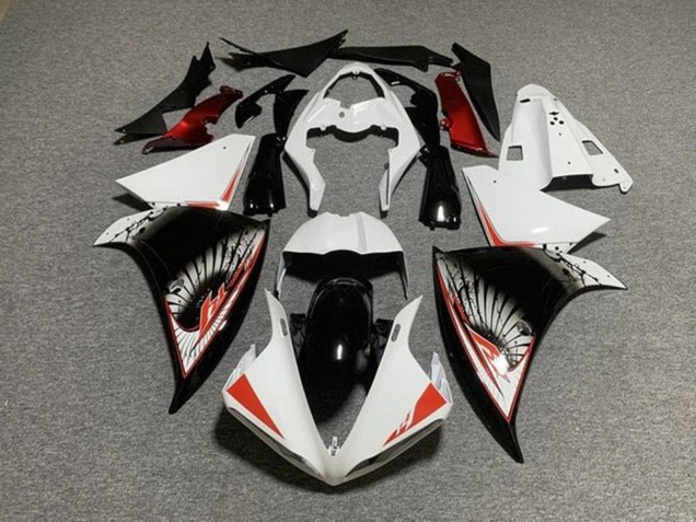 Kits Carenado Moto Yamaha YZF 1000 R1 2009-2011 - Blanco Rojo Negro Asequibles