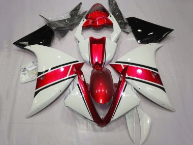 Carenado Moto Yamaha YZF 1000 R1 2009-2011 - Blanco Rojo Negro Asequibles