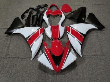Carenados Moto Yamaha YZF 1000 R1 2012-2014 - Rojo Blanco Negro Mate Asequibles
