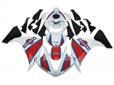 Carenados Moto Yamaha YZF 1000 R1 2012-2014 - Blanco Rojo Azul Martini Asequibles