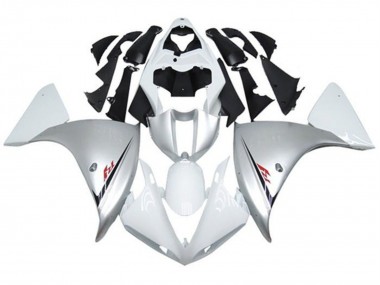 Carenados Moto Yamaha YZF 1000 R1 2012-2014 - Plata Blanco Asequibles