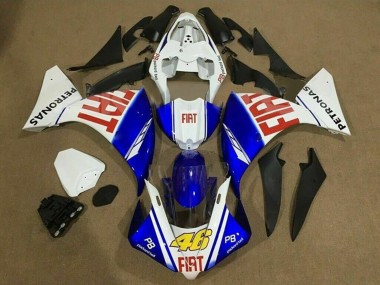 Carenados Moto Yamaha YZF 1000 R1 2012-2014 - Blanco Azul Rojo Fiat 46 Asequibles