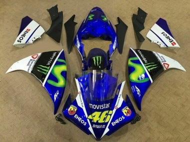 Carenados Moto Yamaha YZF 1000 R1 2012-2014 - Azul Blanco Negro Verde MoviStar Monstruo ENEOS Asequibles