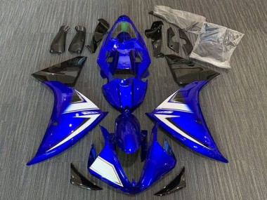 Carenados Moto Yamaha YZF 1000 R1 2012-2014 - Azul Blanco Negro Raya Asequibles