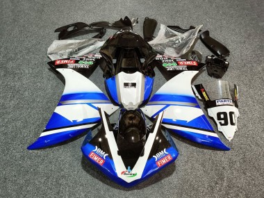 Carenados Moto Yamaha YZF 1000 R1 2012-2014 - Blanco Azul Negro Fimer Yamalube 90 Asequibles