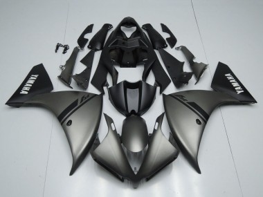 Carenados Moto Yamaha YZF 1000 R1 2012-2014 - Gris Mate Negro Mate Blanco Calcomanías Asequibles