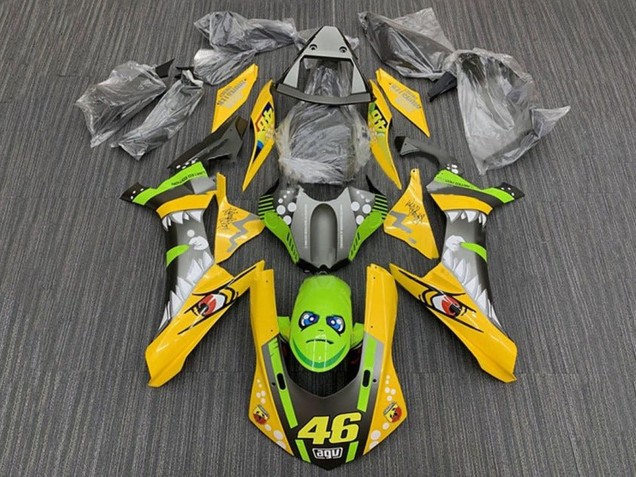 Carenados Moto Yamaha YZF 1000 R1 2015-2019 - Amarillo Verde Tiburón 46 Asequibles
