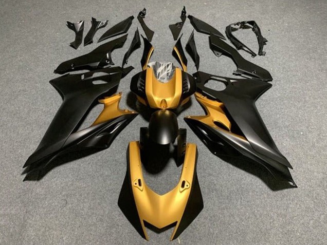Carenados Moto Yamaha YZF 1000 R1 2015-2019 - Oro Negro Mate Asequibles