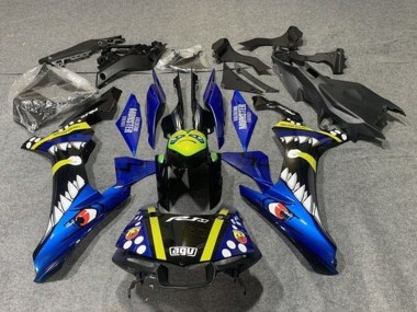 Carenados Moto Yamaha YZF 1000 R1 2015-2019 - Azul Amarillo Negro Tiburón Asequibles