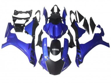 Carenado Moto Yamaha YZF 1000 R1 2015-2019 - Azul Negro Mate Asequibles