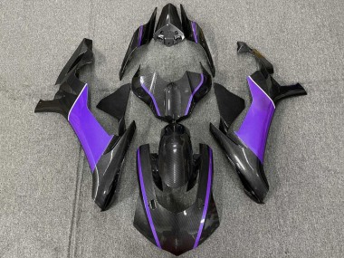 Carenado Moto Yamaha YZF 1000 R1 2015-2019 - Falso FibraCarbono Púrpura Asequibles