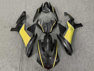 Carenados Moto Yamaha YZF 1000 R1 2015-2019 - Falso FibraCarbono Amarillo Asequibles