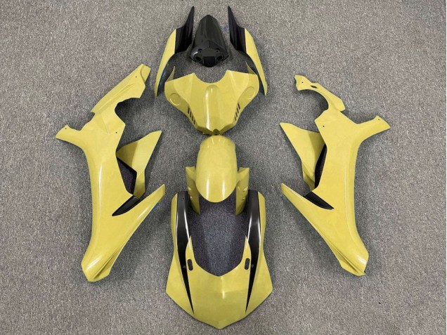 Carenados Moto Yamaha YZF 1000 R1 2015-2019 - Amarillo Negro Brillante Asequibles