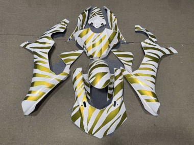Carenados Moto Yamaha YZF 1000 R1 2015-2019 - Blanco Oro Cebra Asequibles