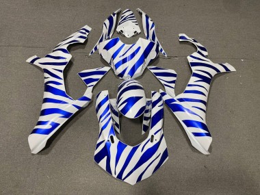 Carenados Moto Yamaha YZF 1000 R1 2015-2019 - Blanco Azul Cebra Asequibles