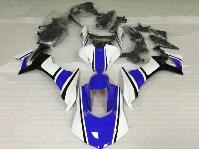 Carenado Moto Yamaha YZF 1000 R1 2015-2019 - Blanco Azul Negro Asequibles